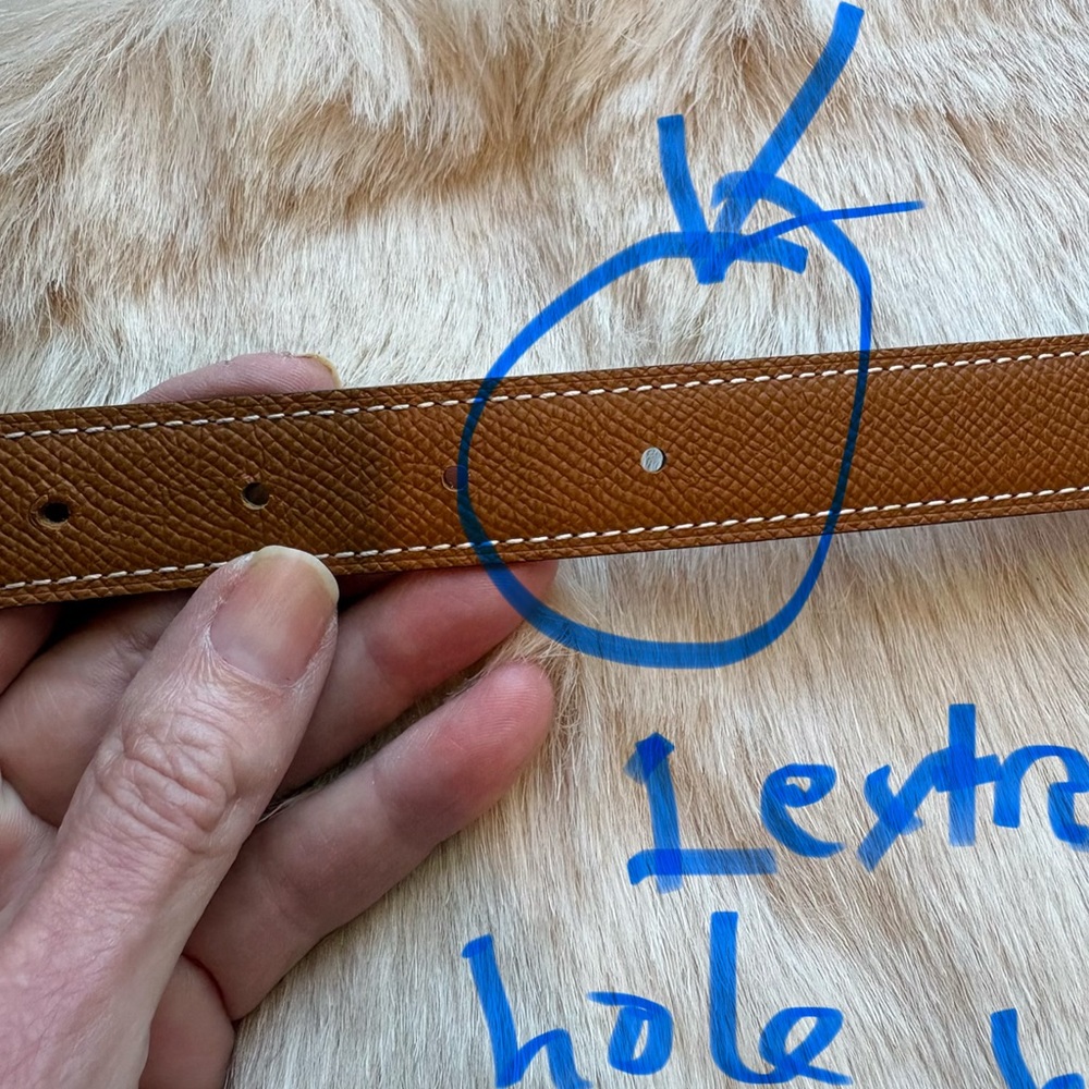 Hermes La Maison Orange and Brown Belt - Picture 2 of 6
